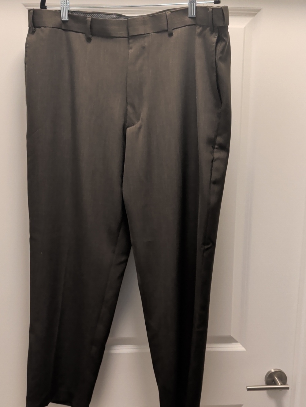 BOTANY 500-40W 29L Men's Dress Pants - Dark Brown Classic Trousers